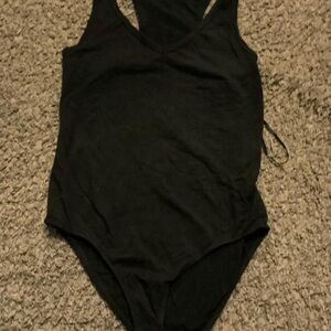 Ambiance Classic Black Sleeveless Bodysuit